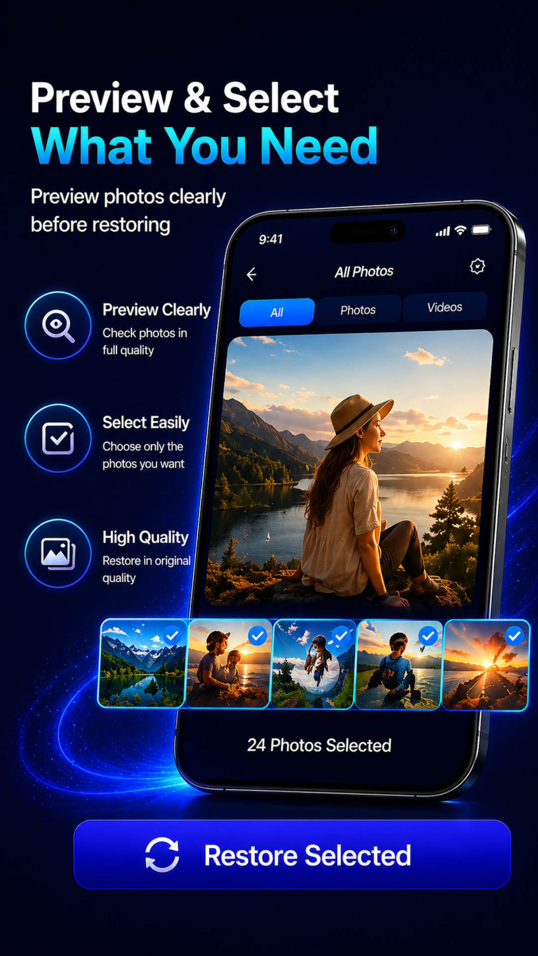 اسکرین شات 6 برنامه Deleted Photo Recovery App