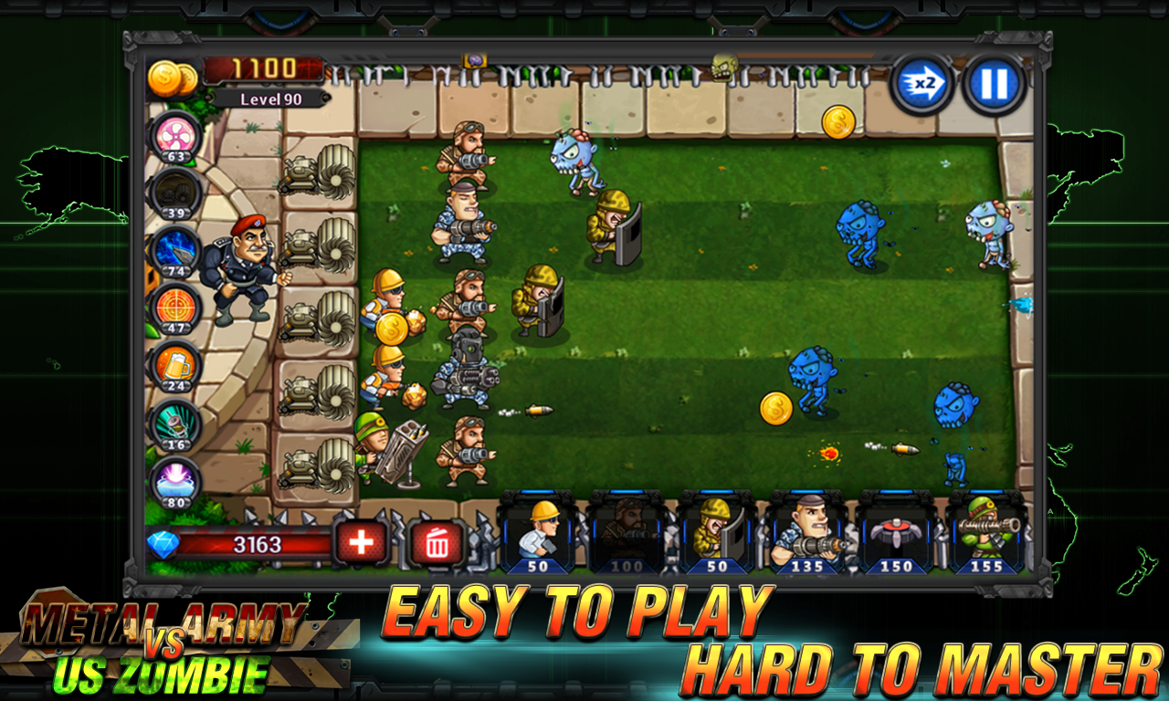 اسکرین شات 2 بازی Army vs Zombies :Tower Defense