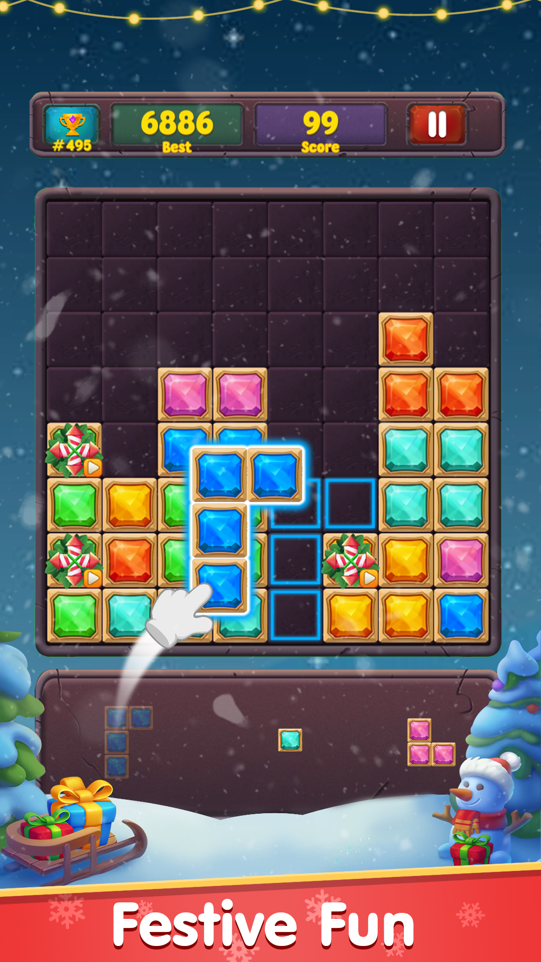اسکرین شات 3 بازی Jewel Blast: Block Puzzle Z