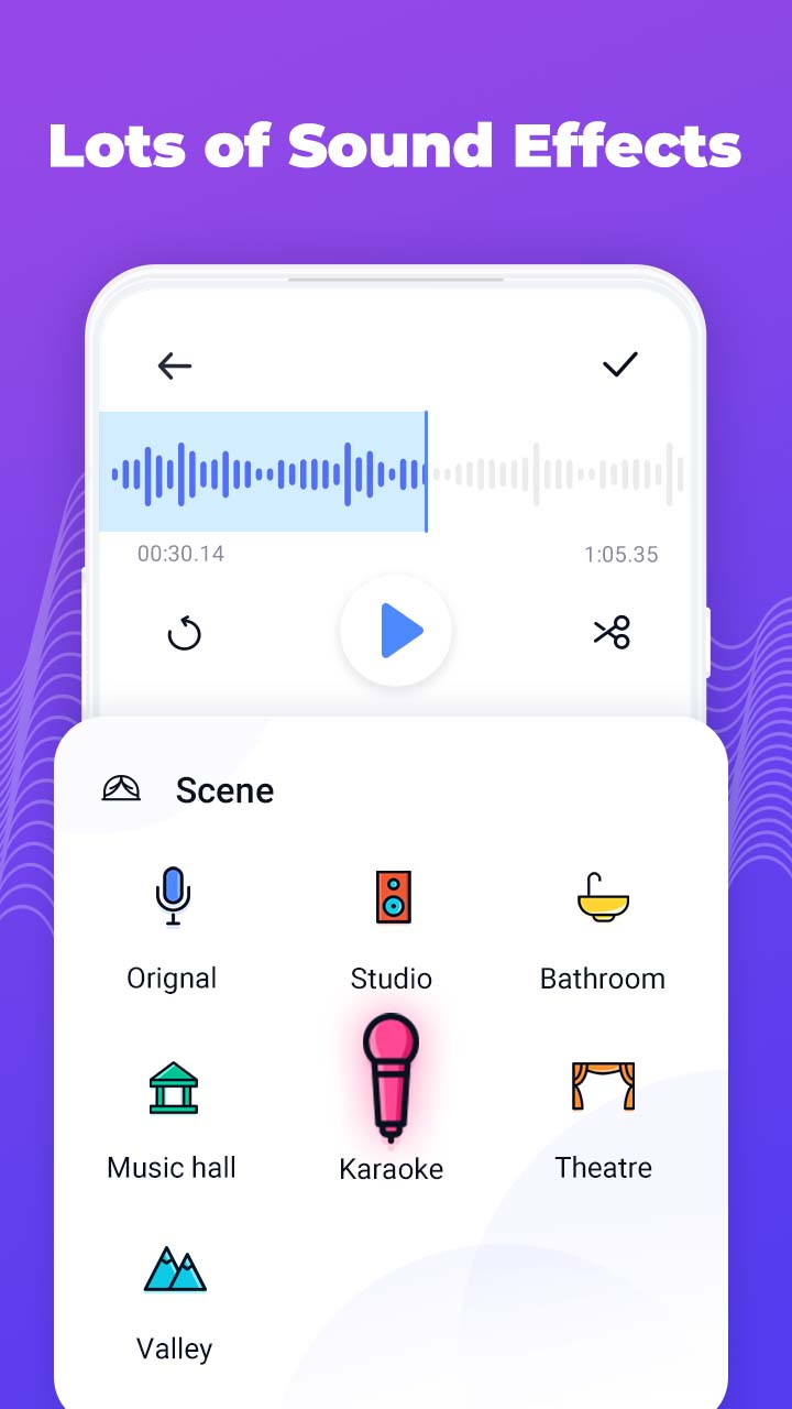 اسکرین شات 4 برنامه Voice Changer - Voice Editor
