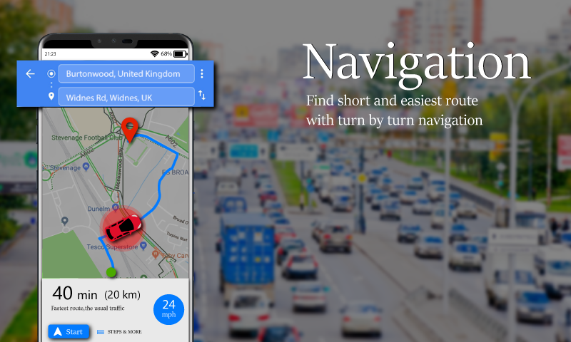 اسکرین شات 7 برنامه Voice GPS Driving Route & Maps