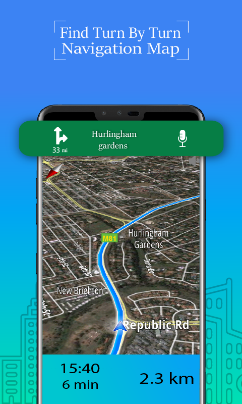 اسکرین شات 5 برنامه Voice GPS Driving Route & Maps
