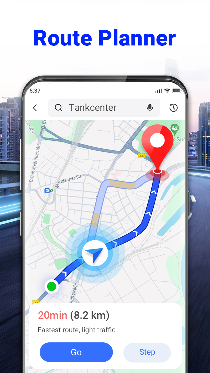 اسکرین شات 4 برنامه GPS Voice Navigation: Live Map