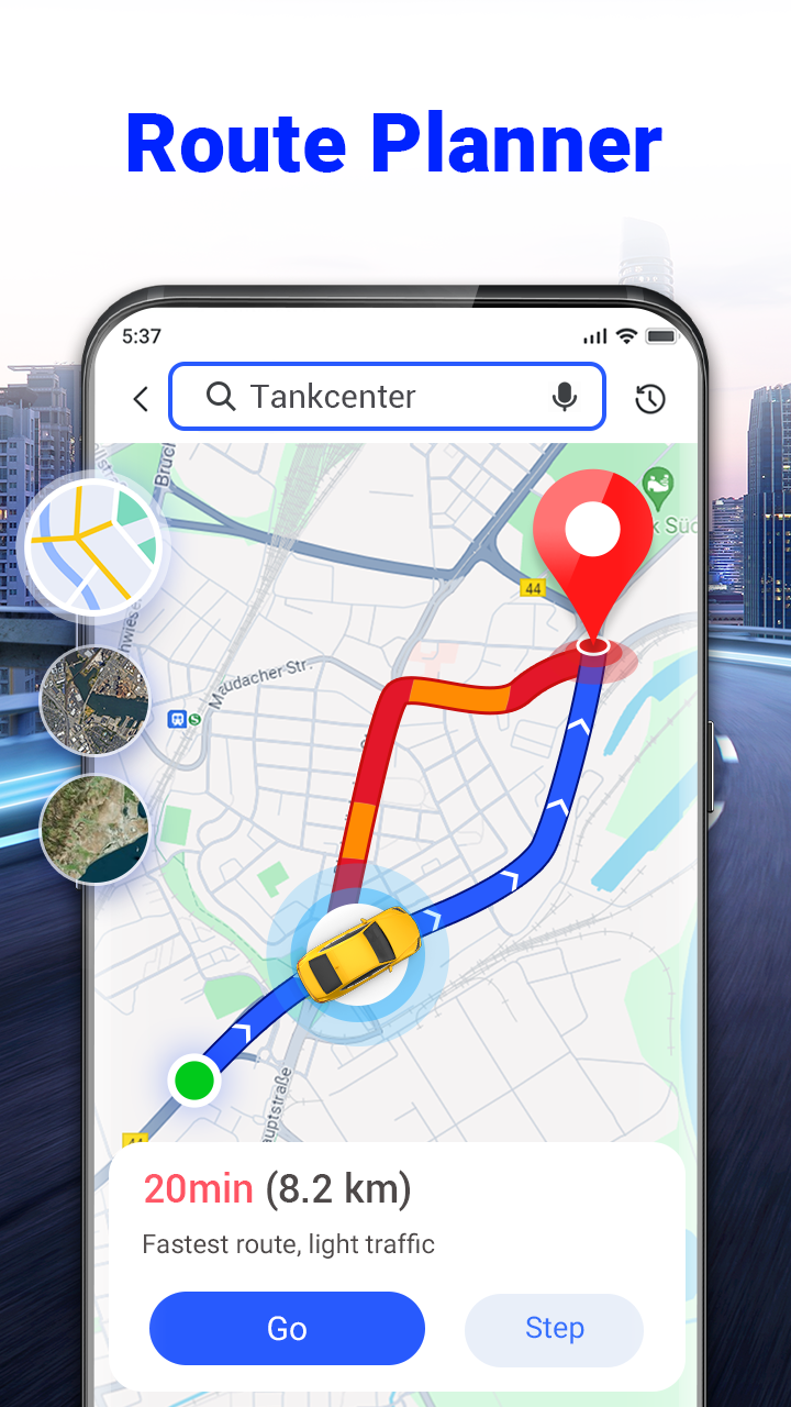 اسکرین شات 4 برنامه GPS Voice Navigation: Live Map