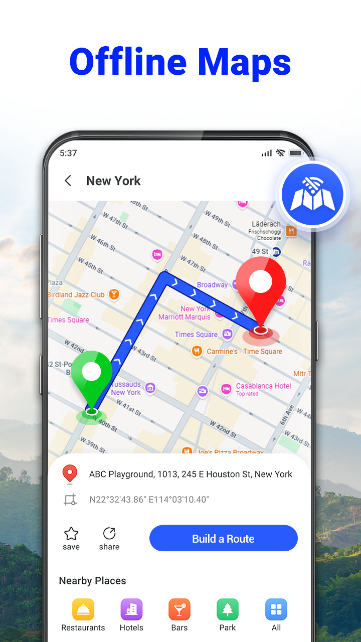 اسکرین شات 5 برنامه GPS Voice Navigation: Live Map