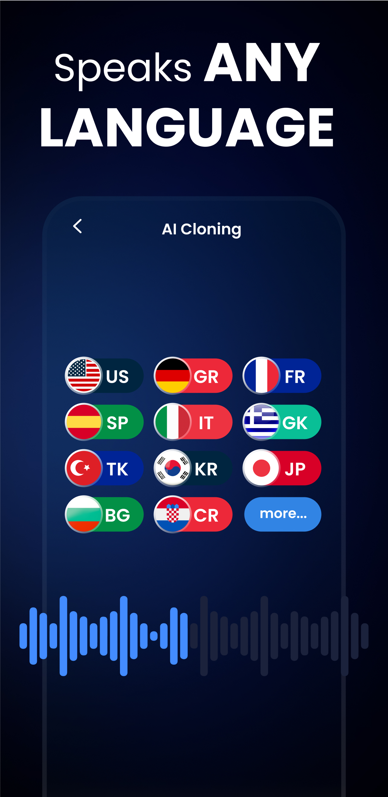 اسکرین شات 7 برنامه Voice & Face Cloning: Clony AI