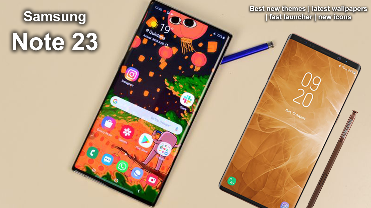 اسکرین شات 1 برنامه Samsung Note 23 Launcher Theme