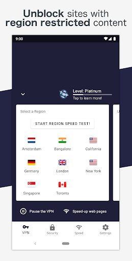 اسکرین شات 3 برنامه Von VPN for an anonymous, secure and fast internet