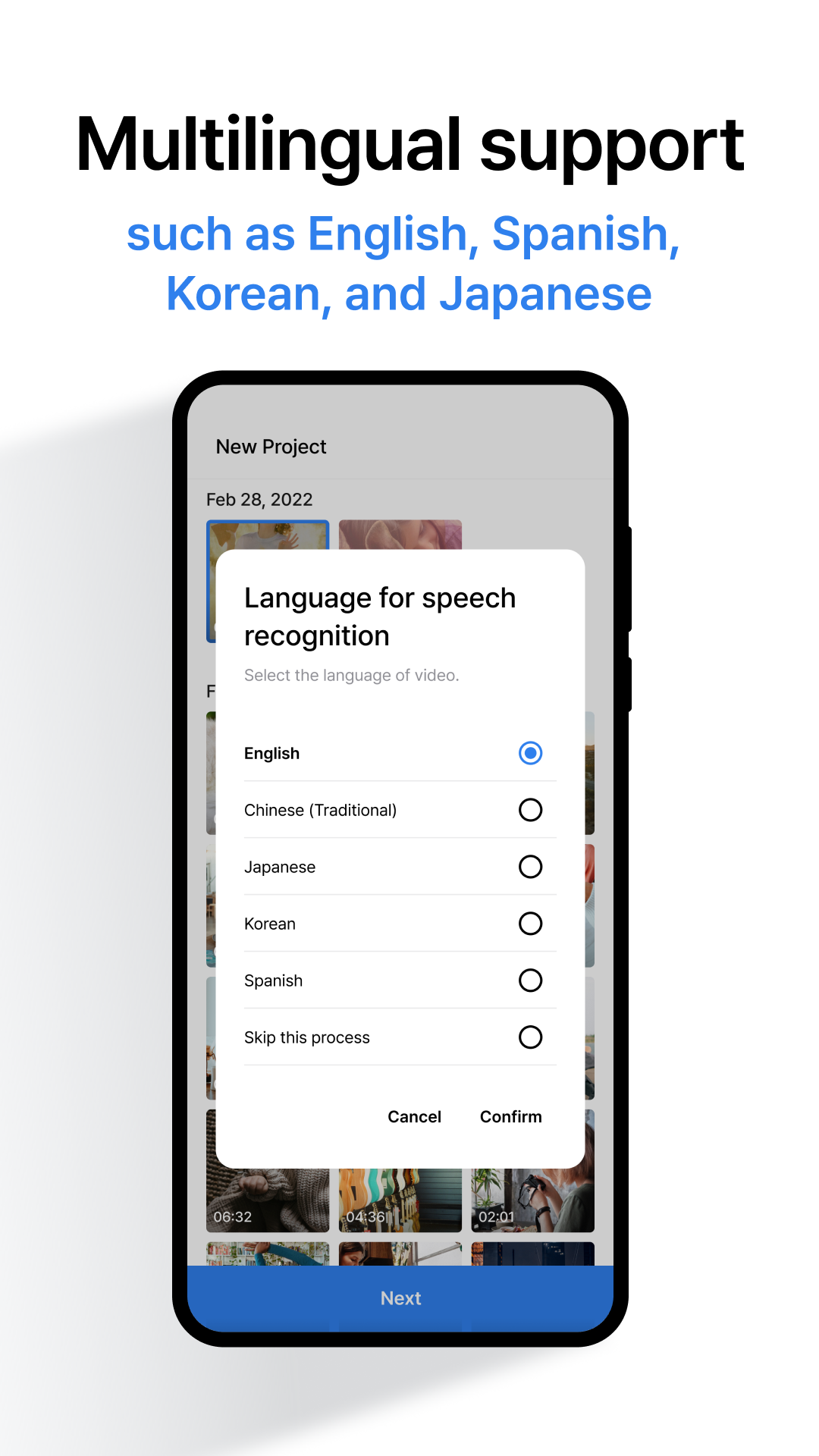 اسکرین شات 3 برنامه Vrew - AI Video Editor & Maker