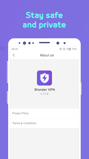 اسکرین شات 5 برنامه Wonder VPN-Free Unlimited Proxy