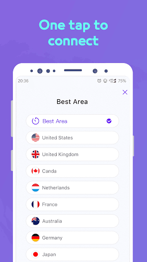 اسکرین شات 4 برنامه Wonder VPN-Free Unlimited Proxy