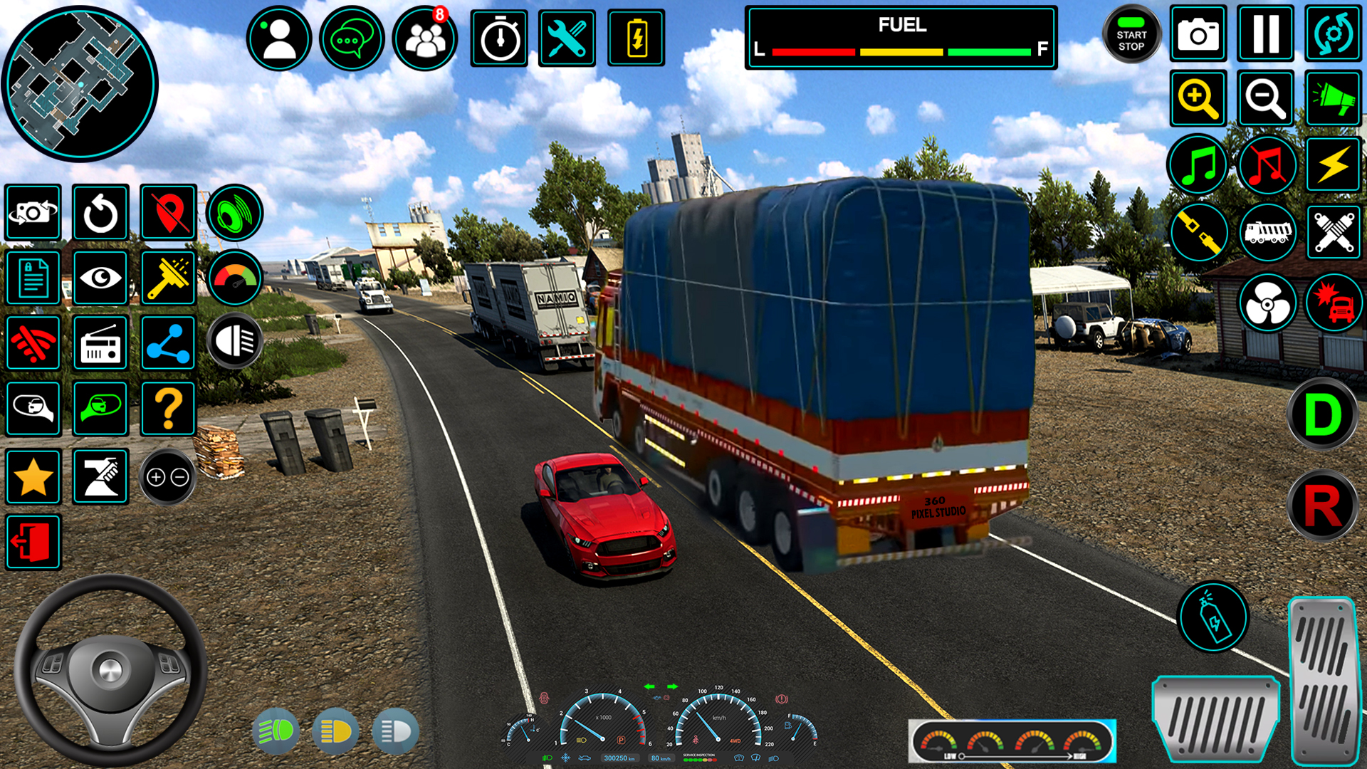 اسکرین شات 7 برنامه Indian Truck Offroad Cargo Sim