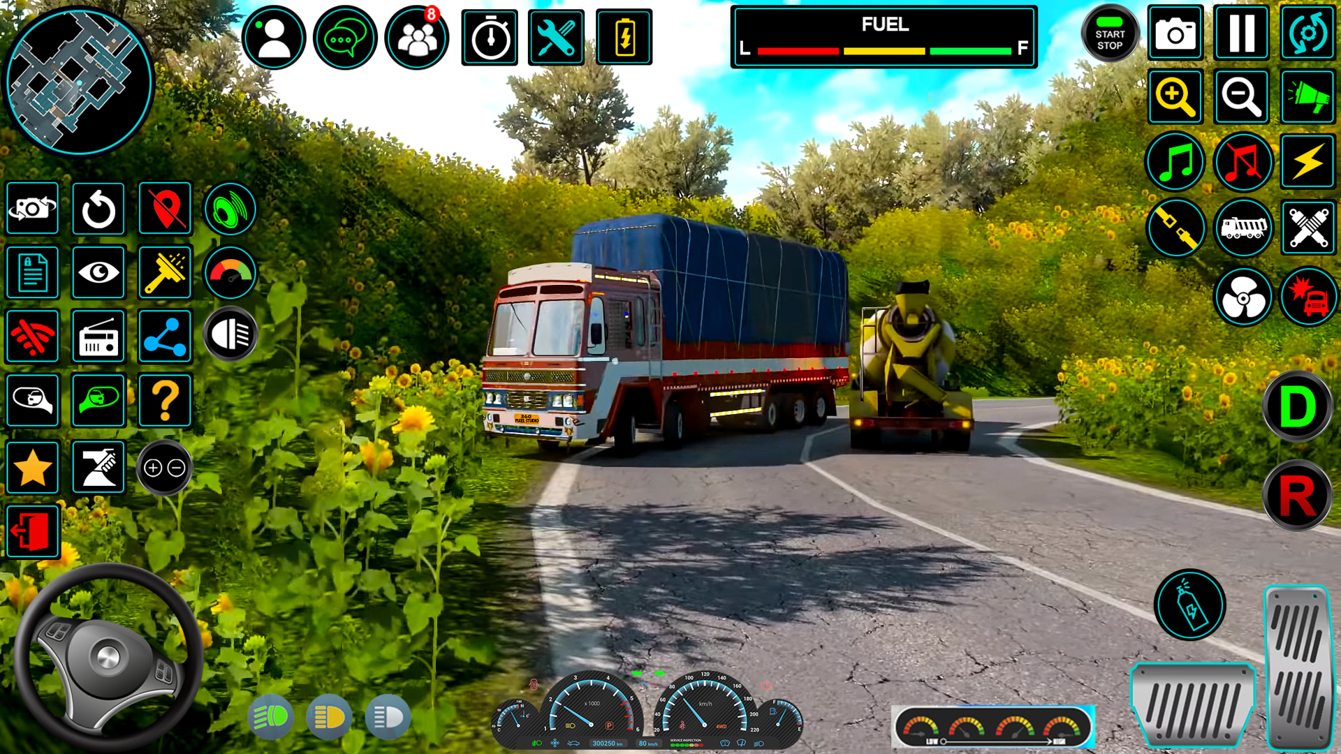 اسکرین شات 6 برنامه Indian Truck Offroad Cargo Sim