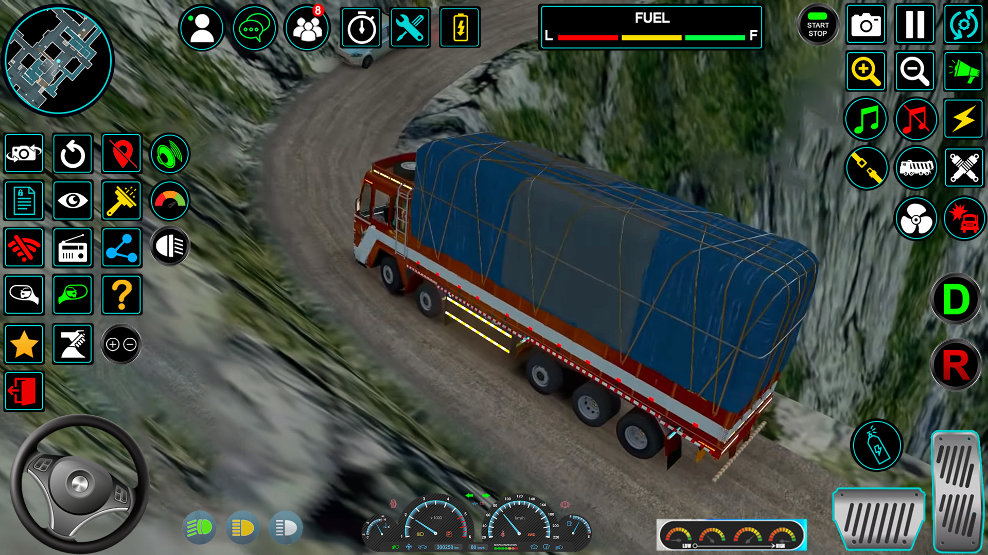 اسکرین شات 4 برنامه Indian Truck Offroad Cargo Sim