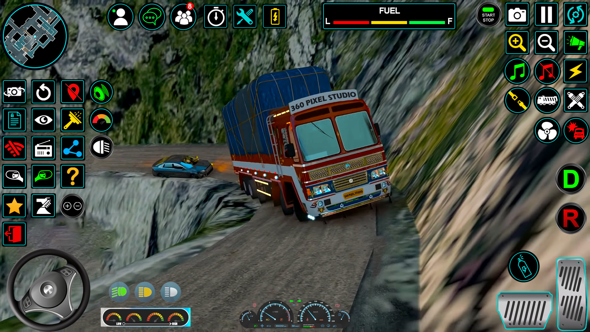 اسکرین شات 1 برنامه Indian Truck Offroad Cargo Sim