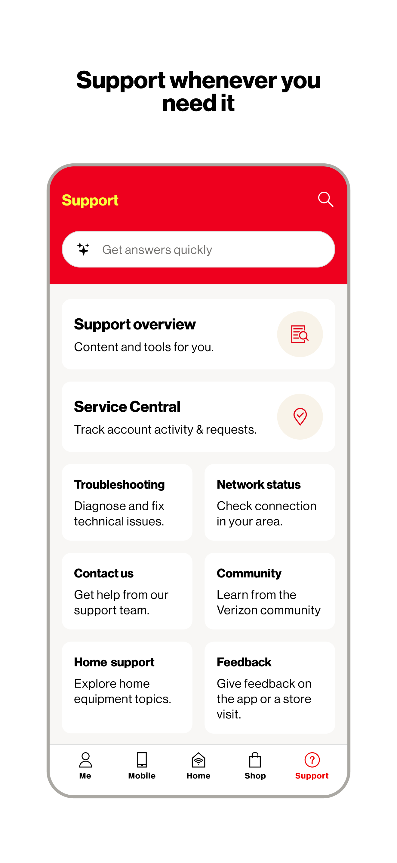 اسکرین شات 7 برنامه My Verizon