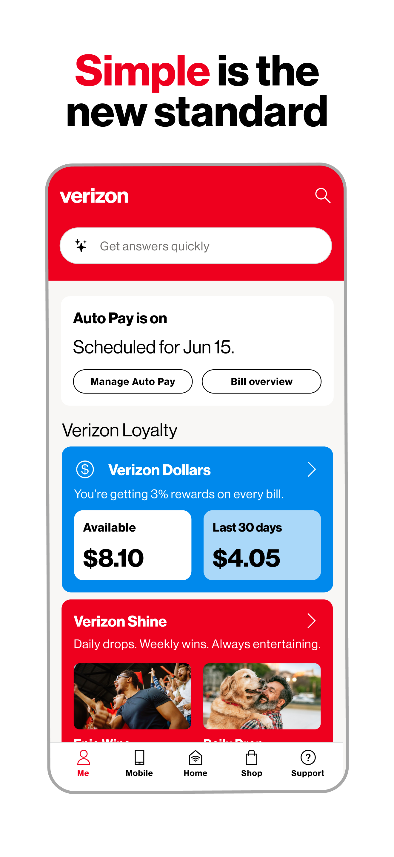 اسکرین شات 1 برنامه My Verizon