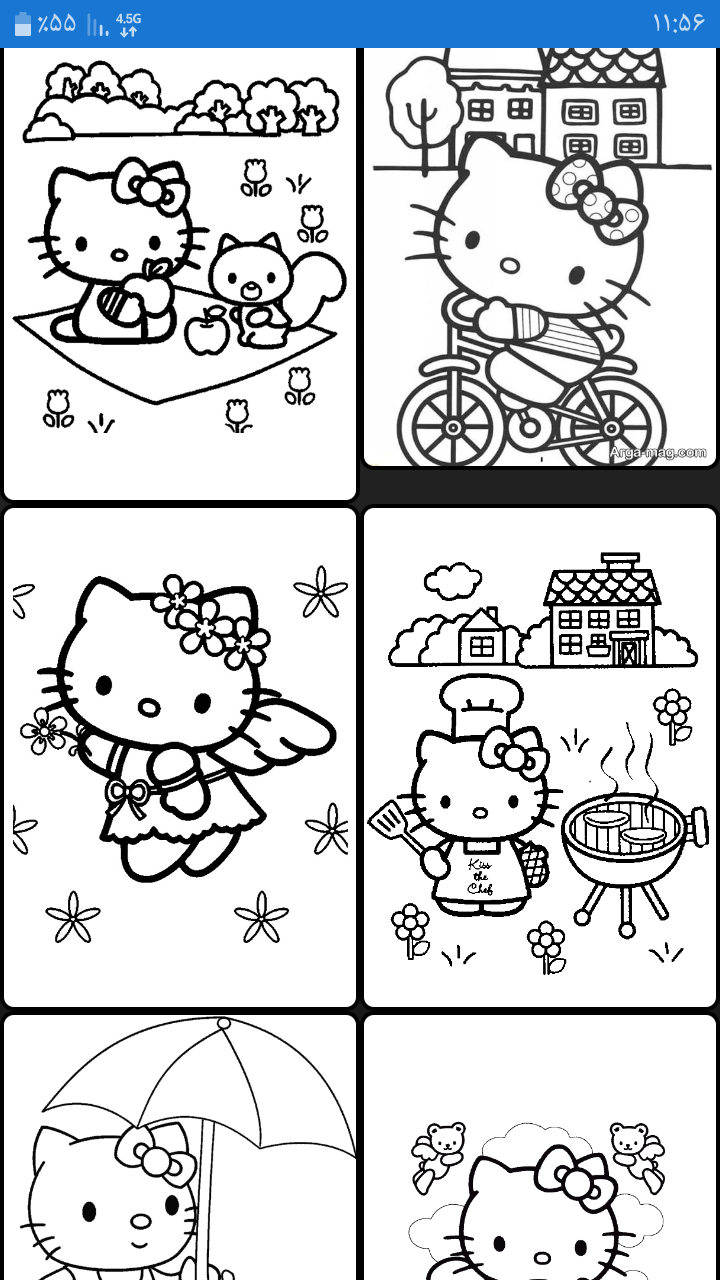 اسکرین شات 2 بازی بازی رنگ آمیزی کیتی