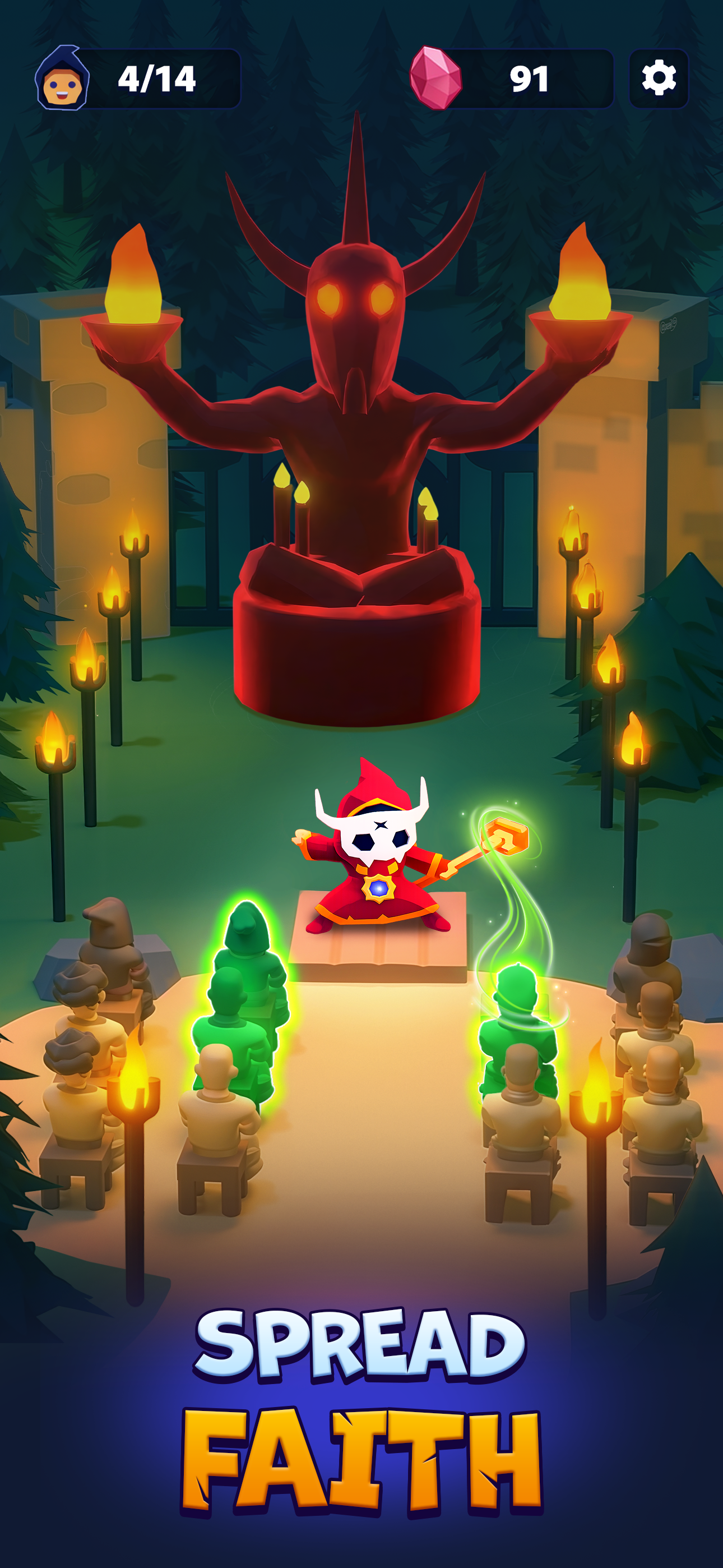 اسکرین شات 4 بازی Idle Cult Empire - Evil Tycoon