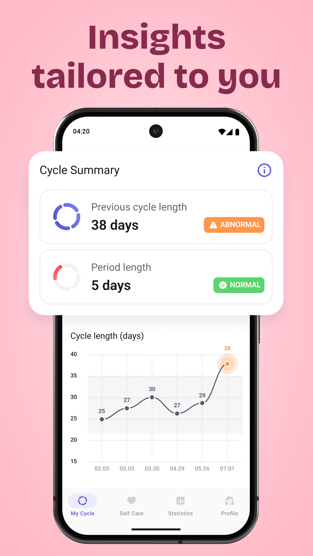 اسکرین شات 6 برنامه Clover: Period & Cycle Tracker