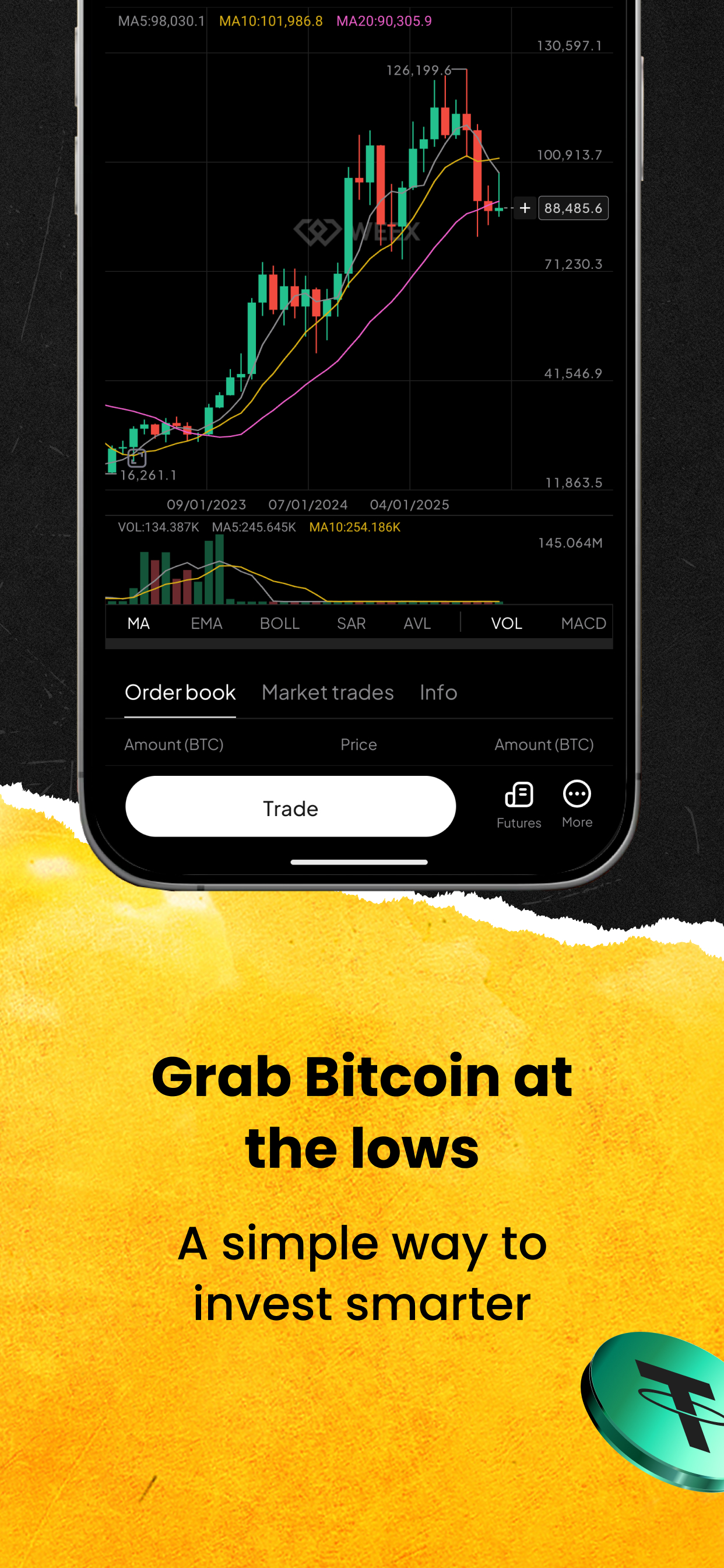 اسکرین شات 3 برنامه WEEX - Buy Bitcoin & Crypto