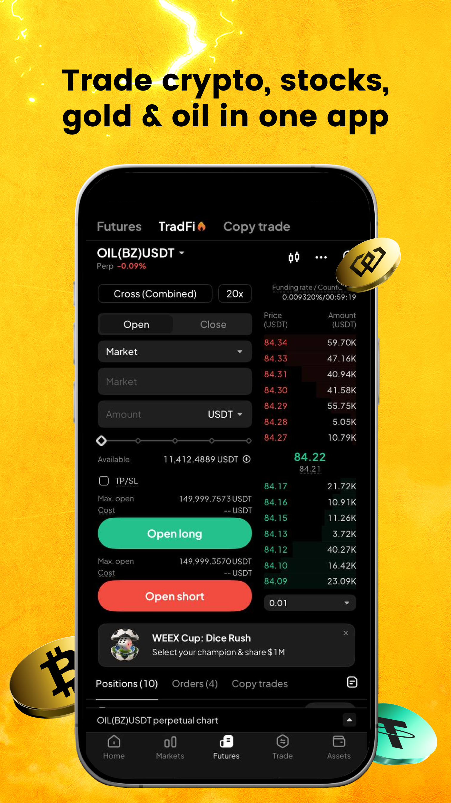 اسکرین شات 5 برنامه WEEX - Buy Bitcoin & Crypto