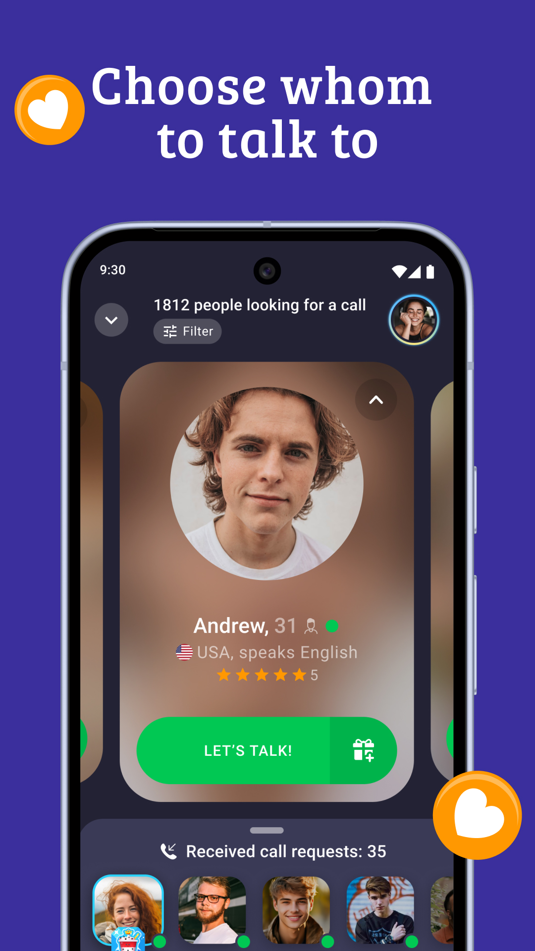 اسکرین شات 2 برنامه Wakie Voice Chat: Make Friends