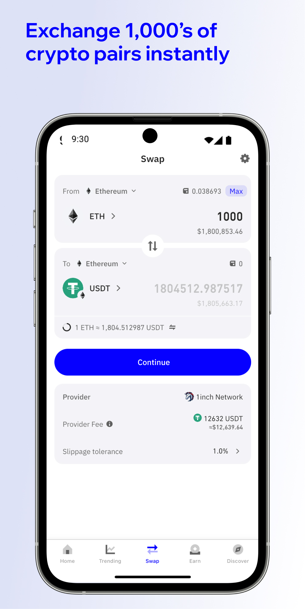 اسکرین شات 6 برنامه Trust: Crypto & Bitcoin Wallet