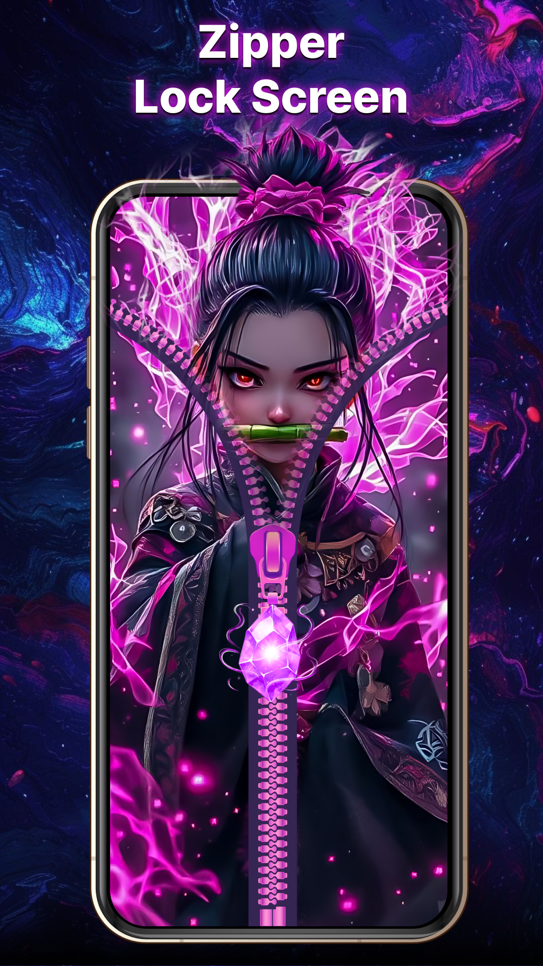 اسکرین شات 1 برنامه Super Zipper Lock Screen