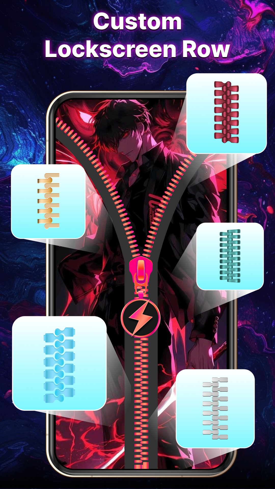 اسکرین شات 3 برنامه Super Zipper Lock Screen