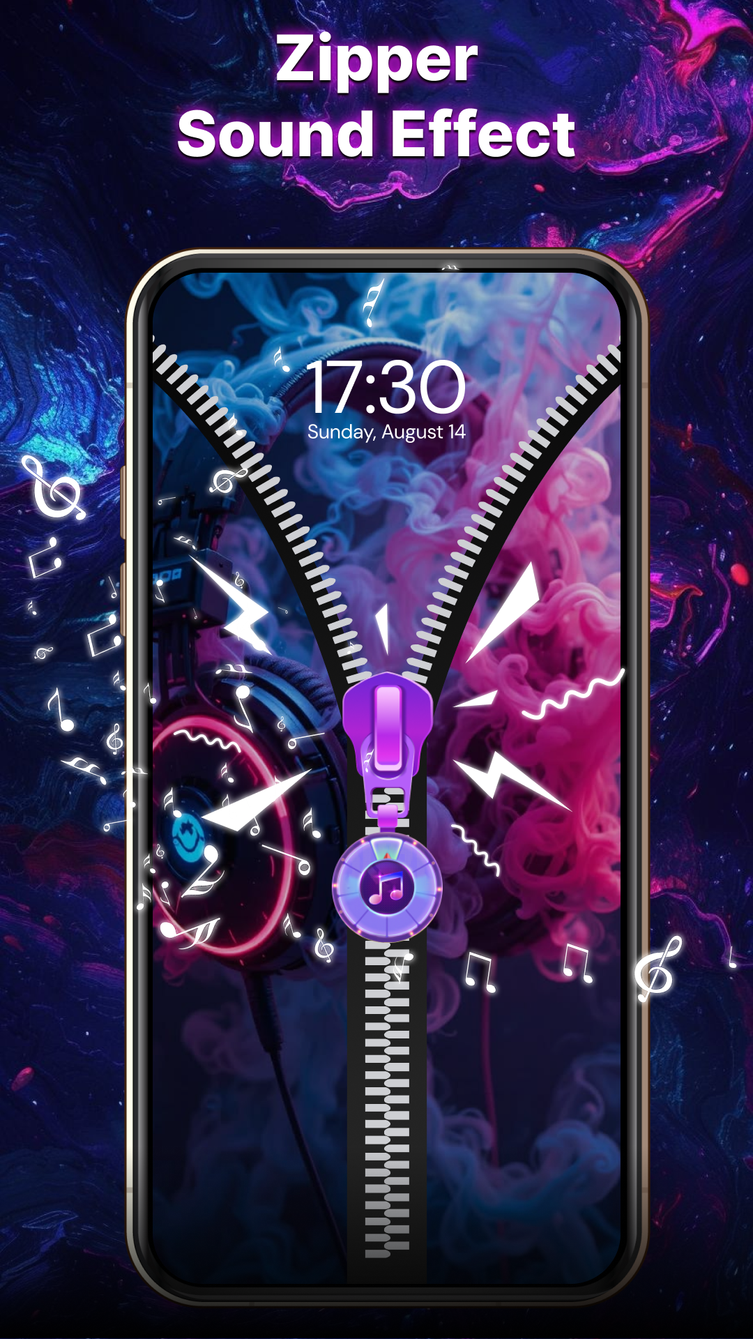 اسکرین شات 5 برنامه Super Zipper Lock Screen
