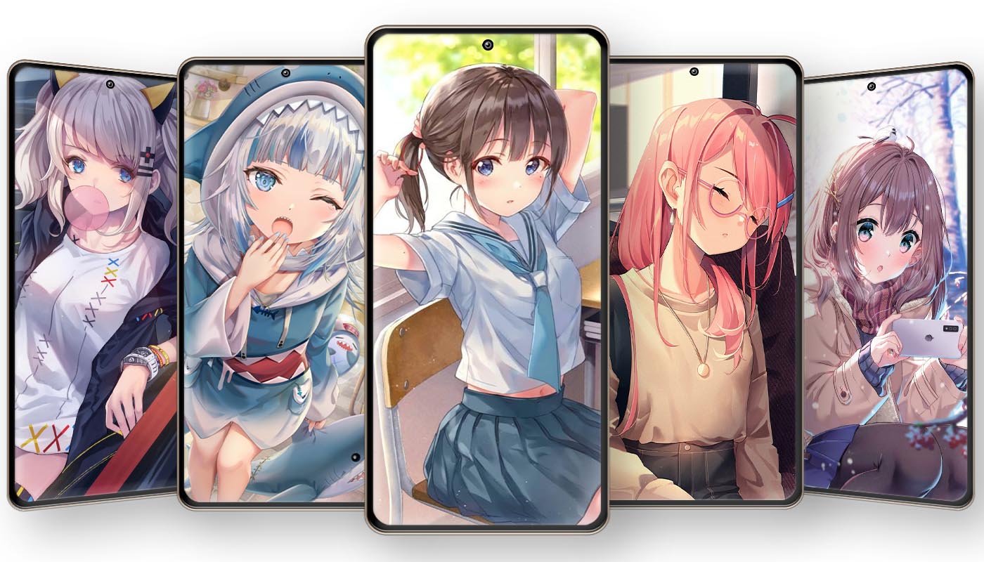 اسکرین شات 2 برنامه Anime Girl Wallpaper