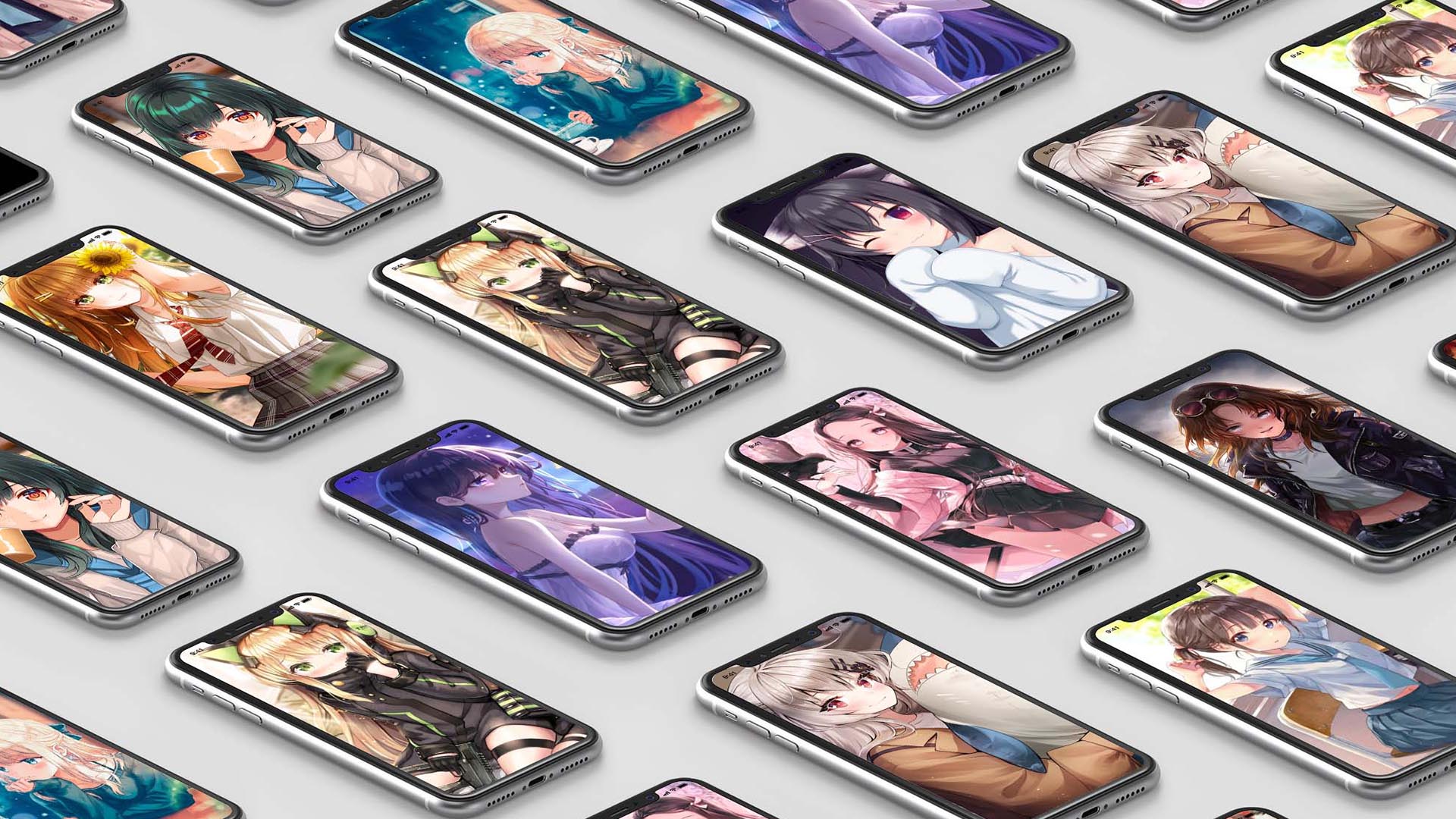 اسکرین شات 1 برنامه Anime Girl Wallpaper