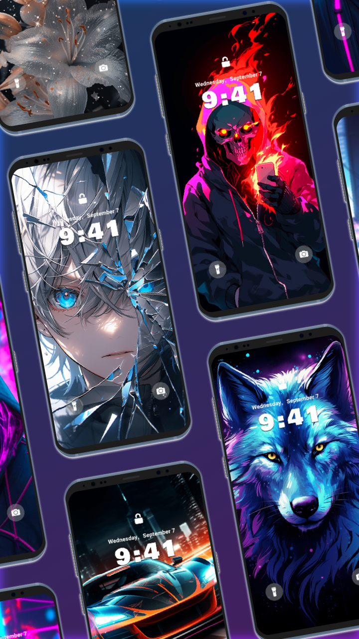 اسکرین شات 8 برنامه Homescreen: Wallpapers, AI art