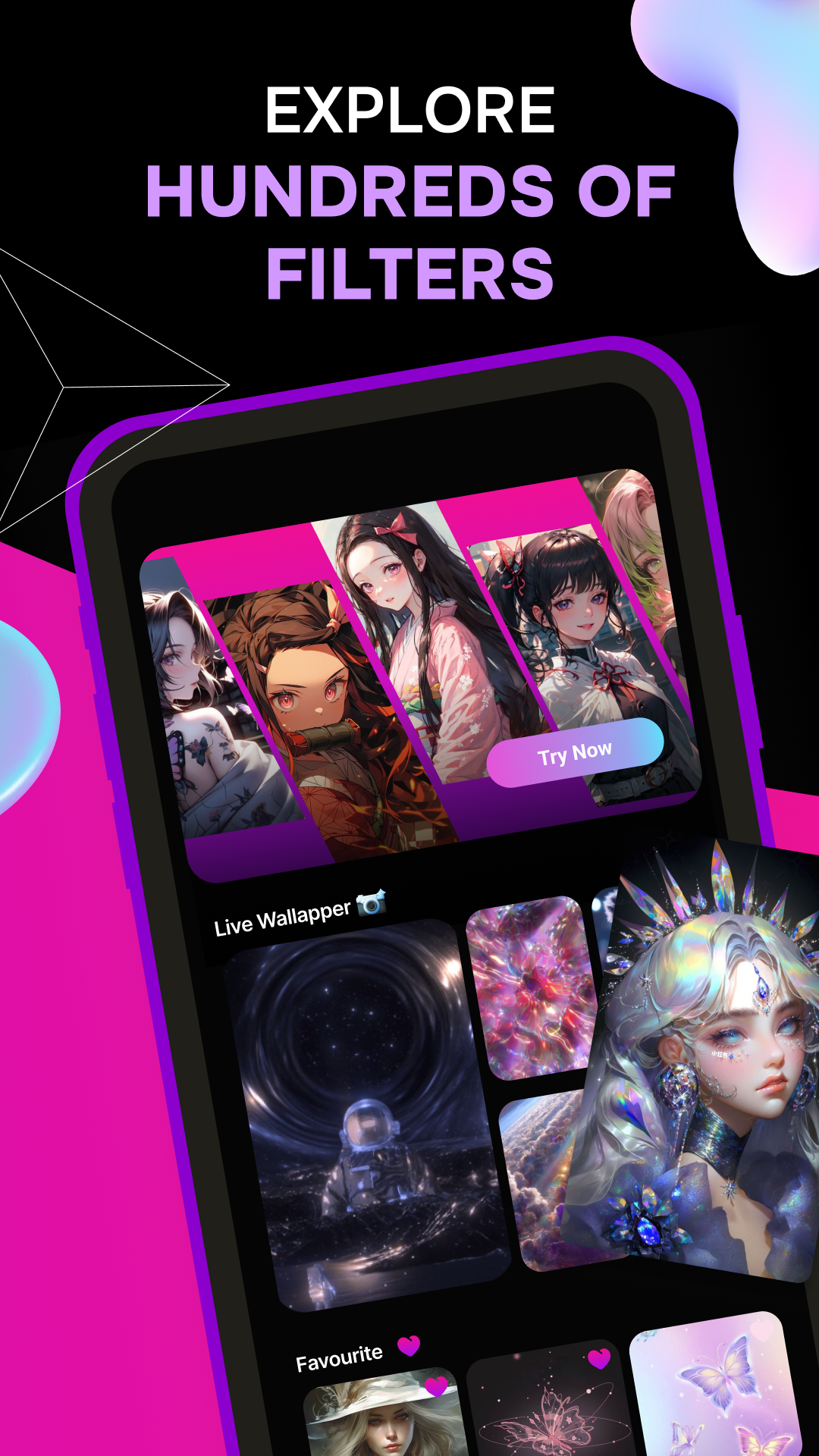 اسکرین شات 5 برنامه Live Wallpapers - HD Wallpaper