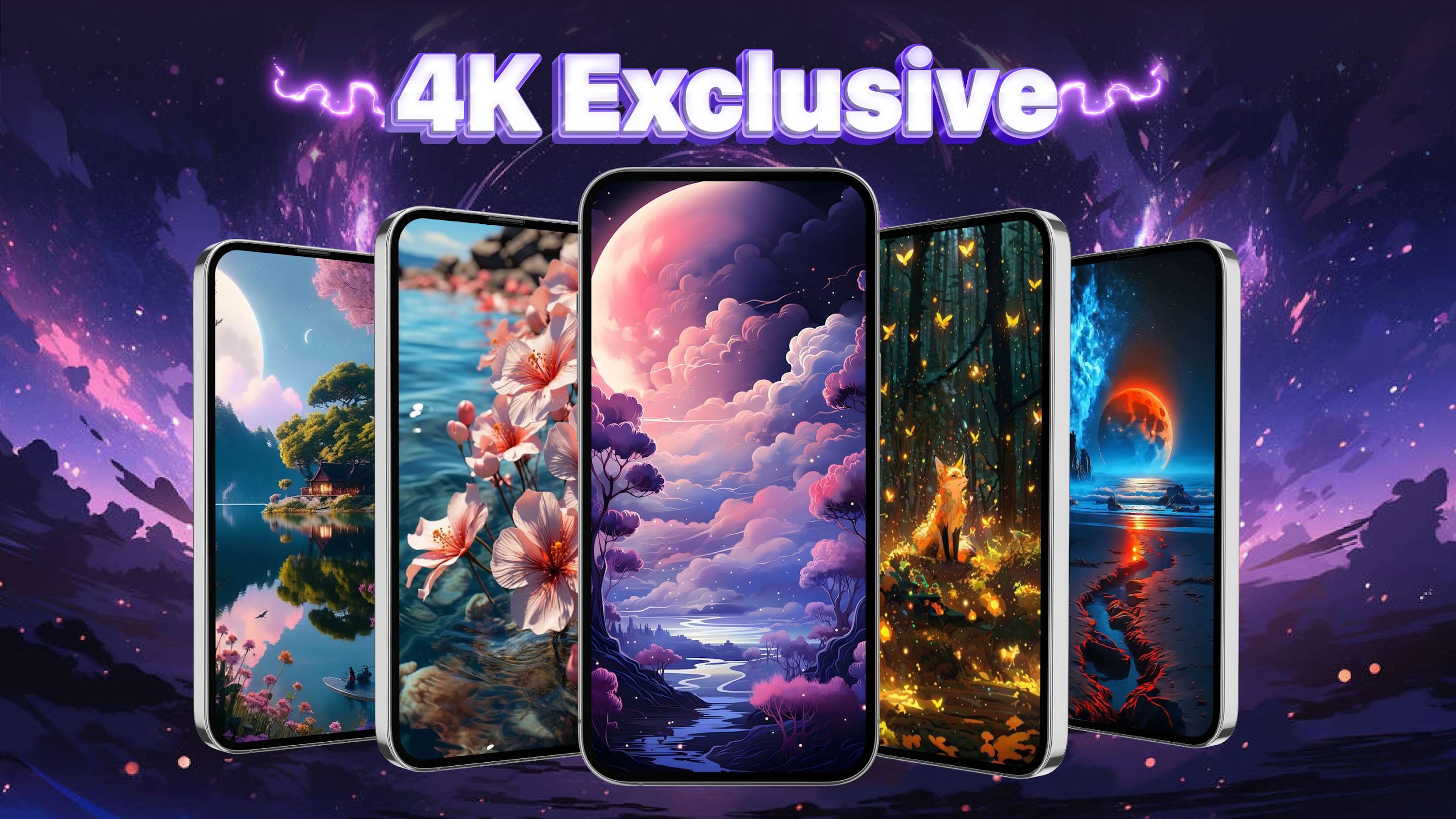 اسکرین شات 8 برنامه Live Wallpapers - 4K Wallpaper