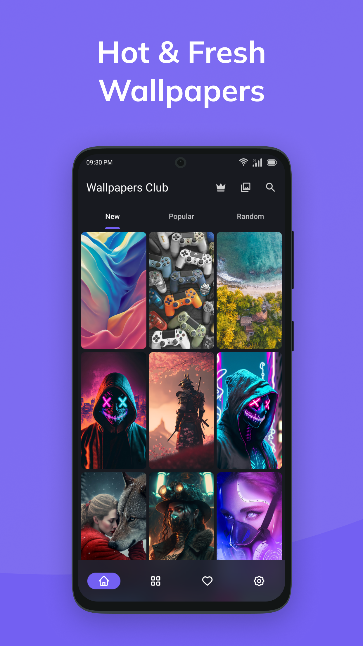 اسکرین شات 6 برنامه Wallpaper 4K - Wallpapers Club