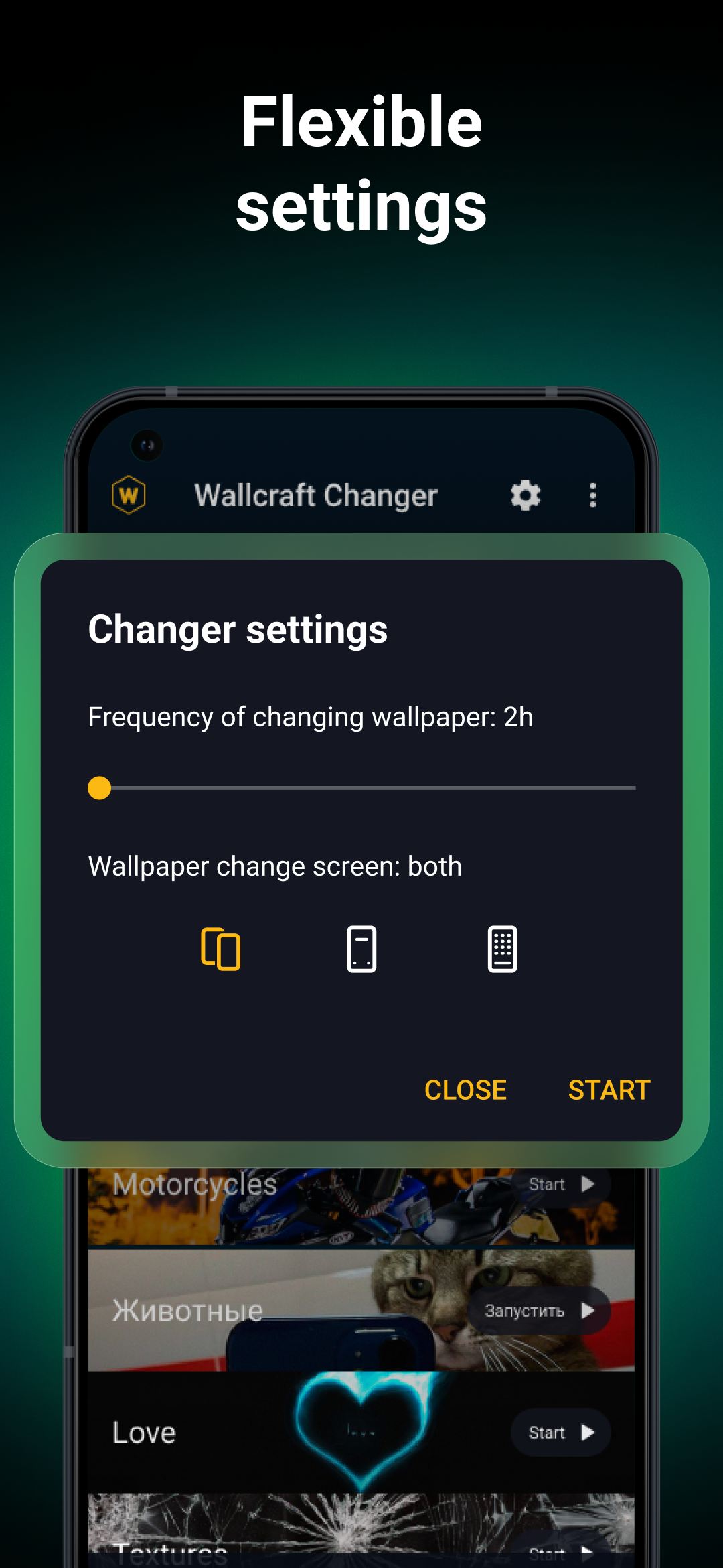 اسکرین شات 5 برنامه Wallpaper Changer, Auto Change