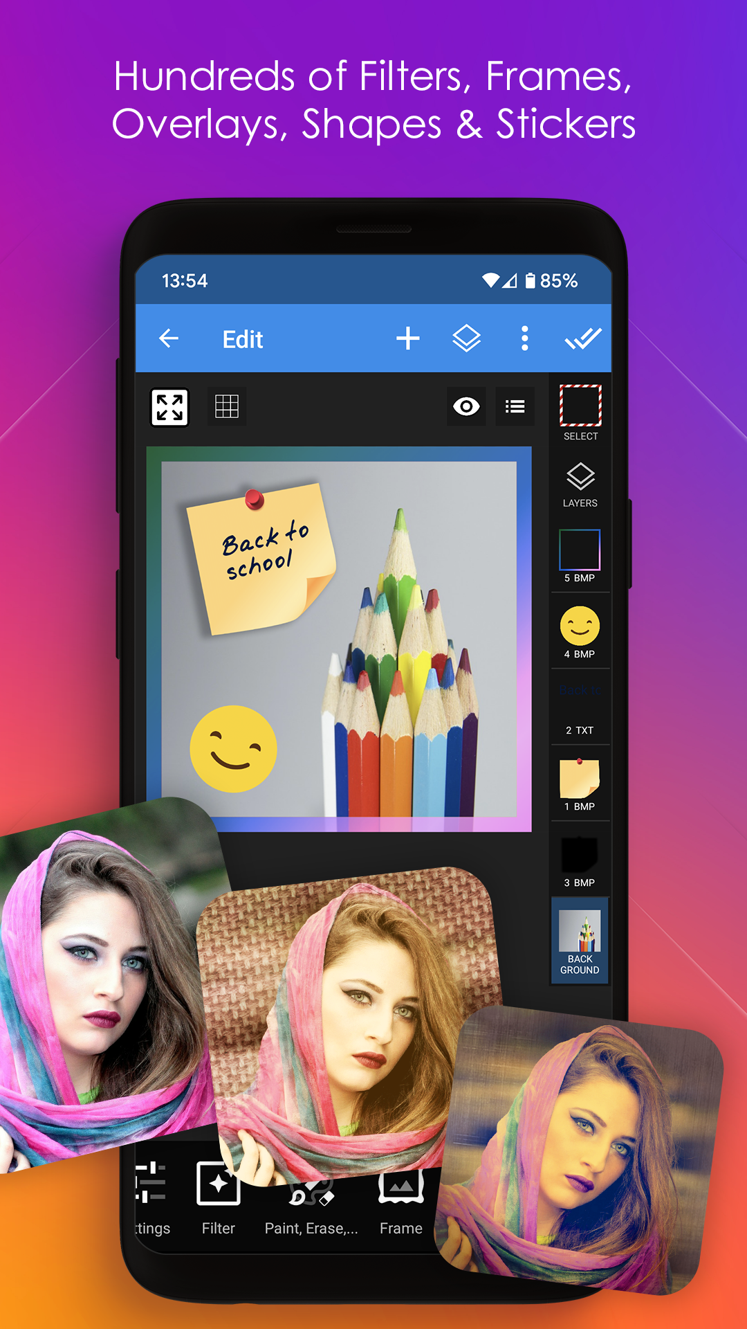 اسکرین شات 4 برنامه Multi Layer - Photo Editor