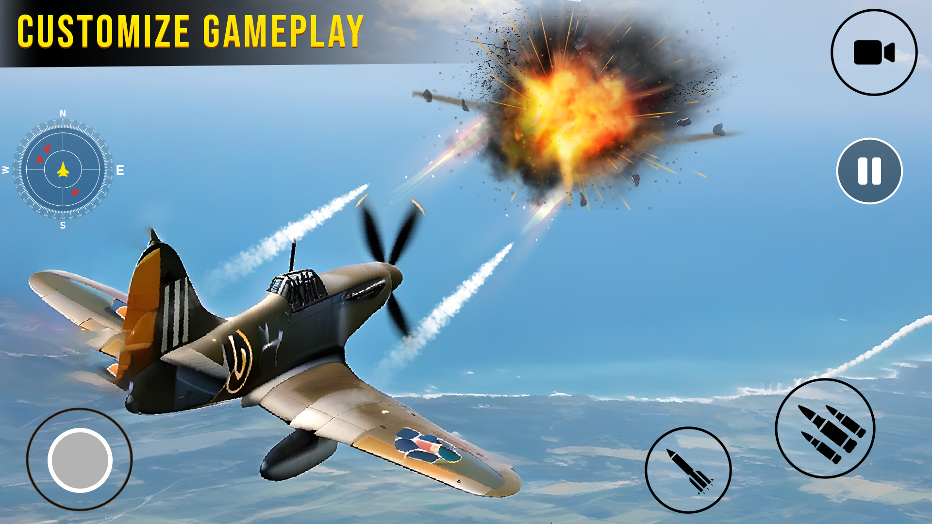 اسکرین شات 4 بازی Warplanes Dogfight・WW2 Battle