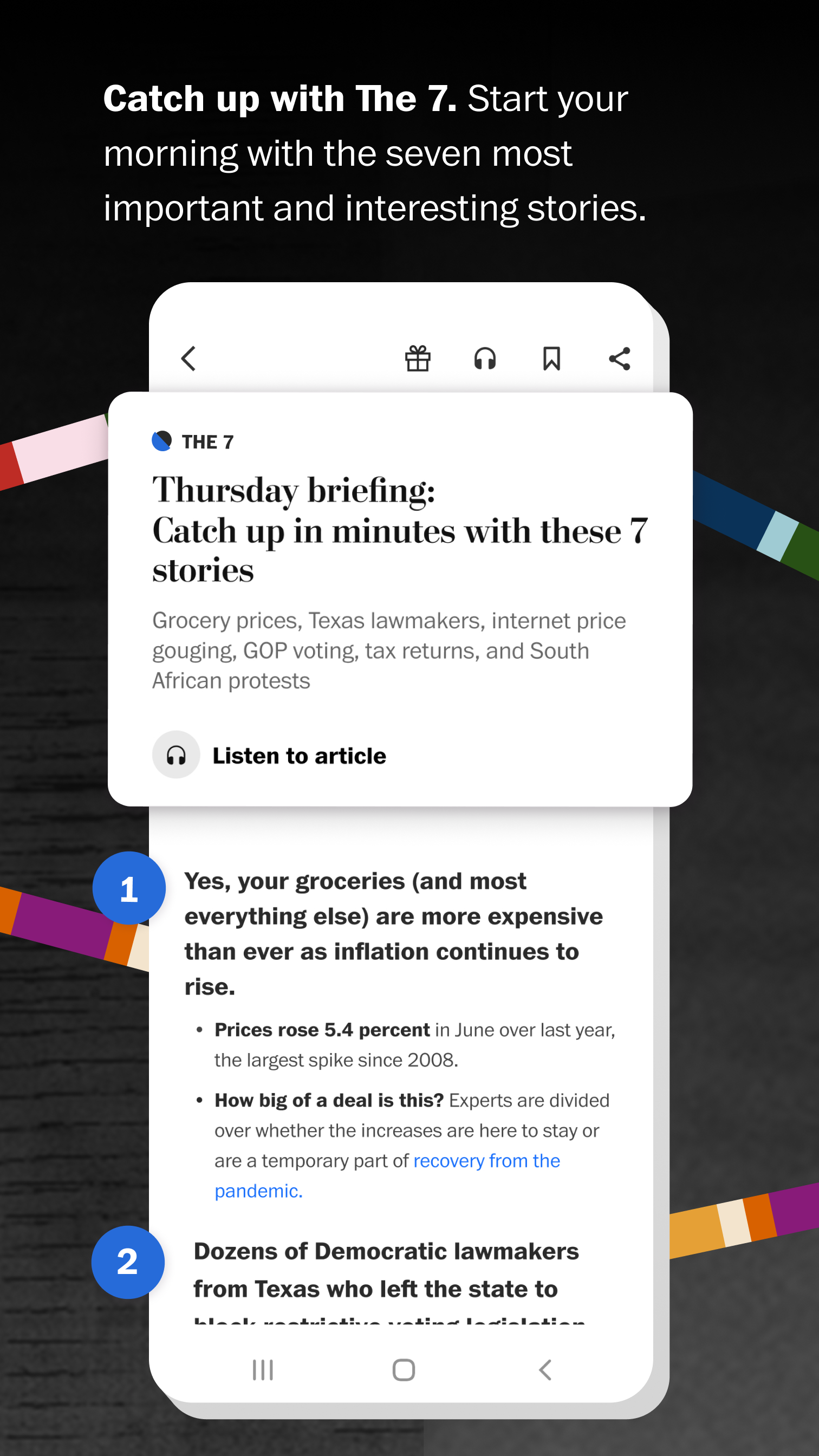 اسکرین شات 2 برنامه Washington Post: Live News