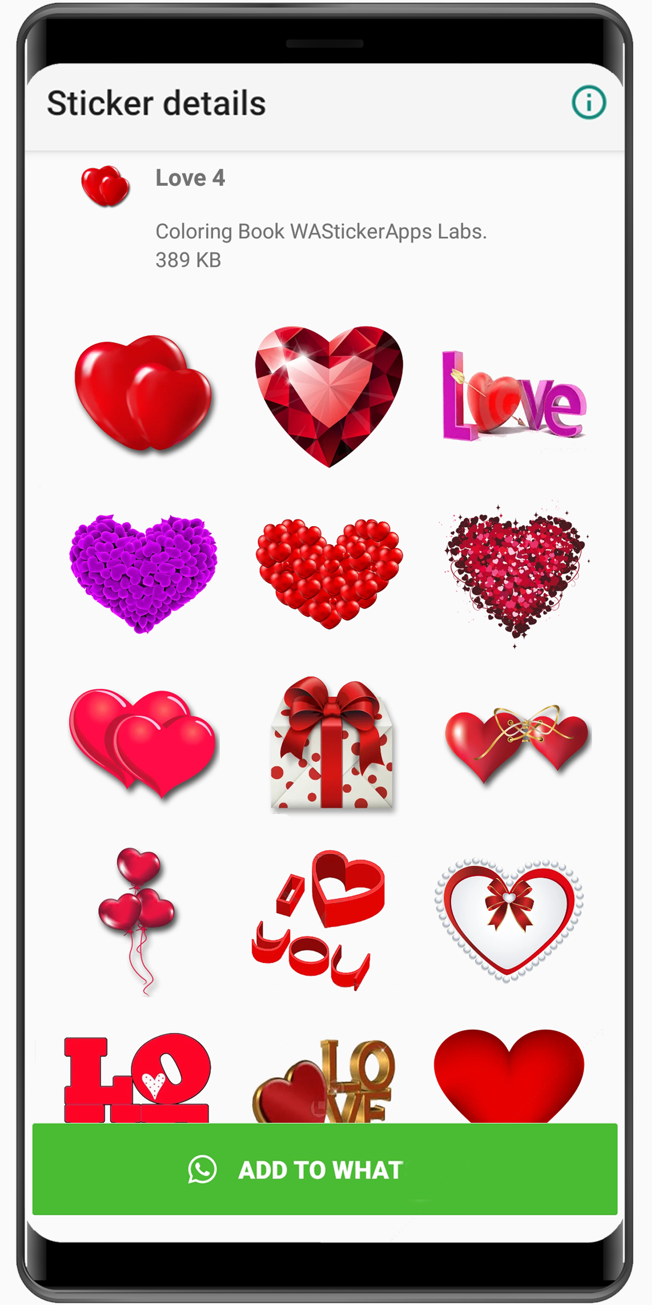 اسکرین شات 5 برنامه WASticker Amor Stickers for WA