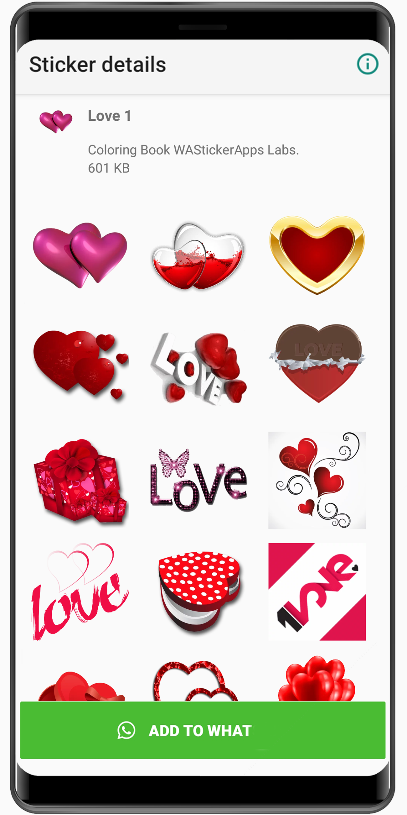 اسکرین شات 4 برنامه WASticker Amor Stickers for WA