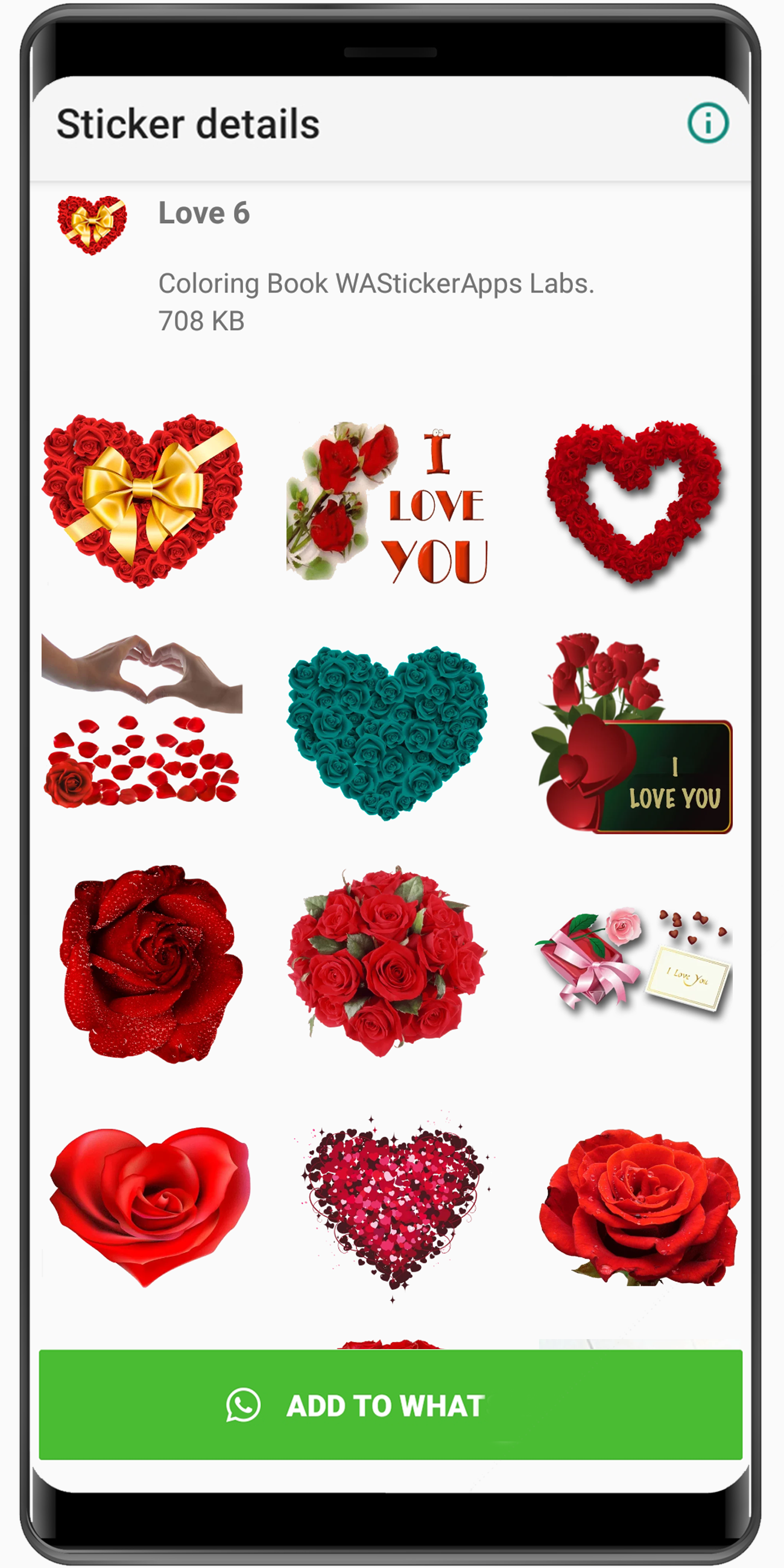 اسکرین شات 7 برنامه WASticker Amor Stickers for WA