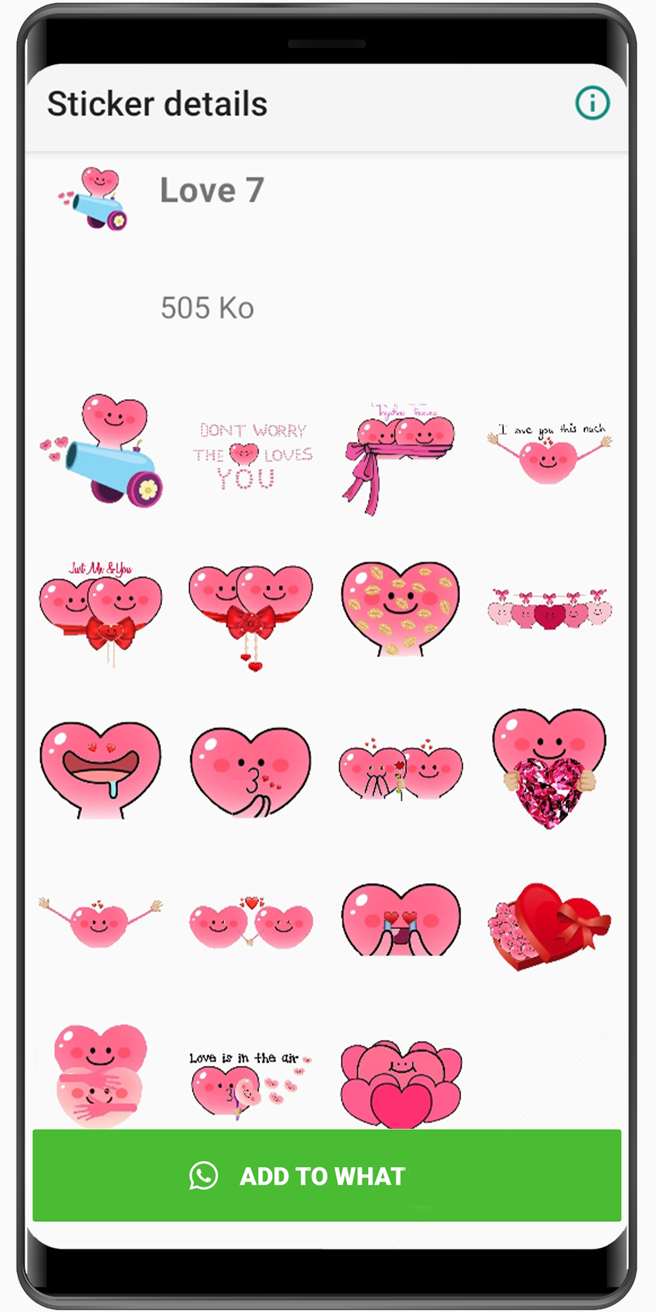 اسکرین شات 8 برنامه WASticker - Love Stickers