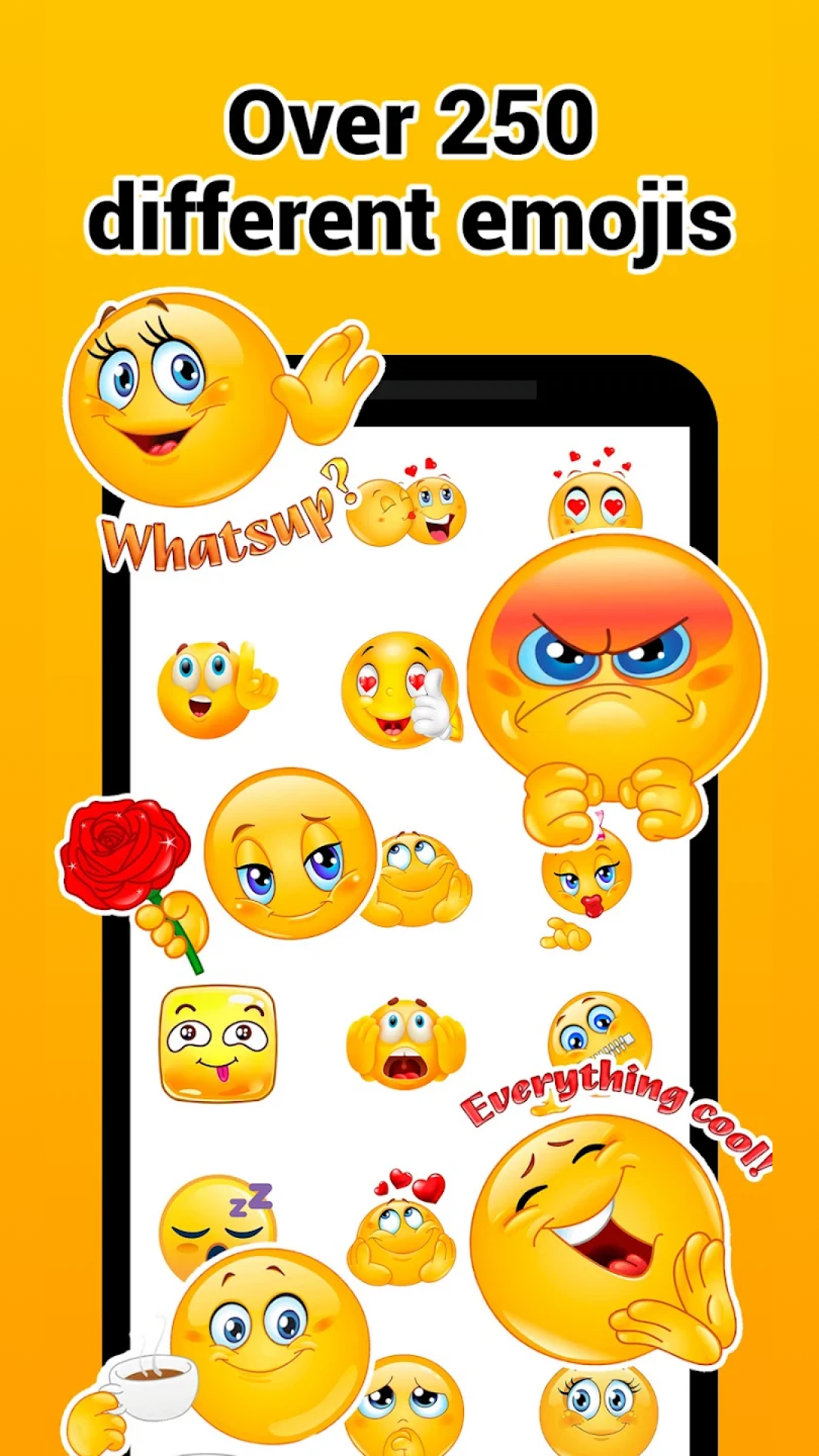 اسکرین شات 5 برنامه Stickers and emoji - WASticker