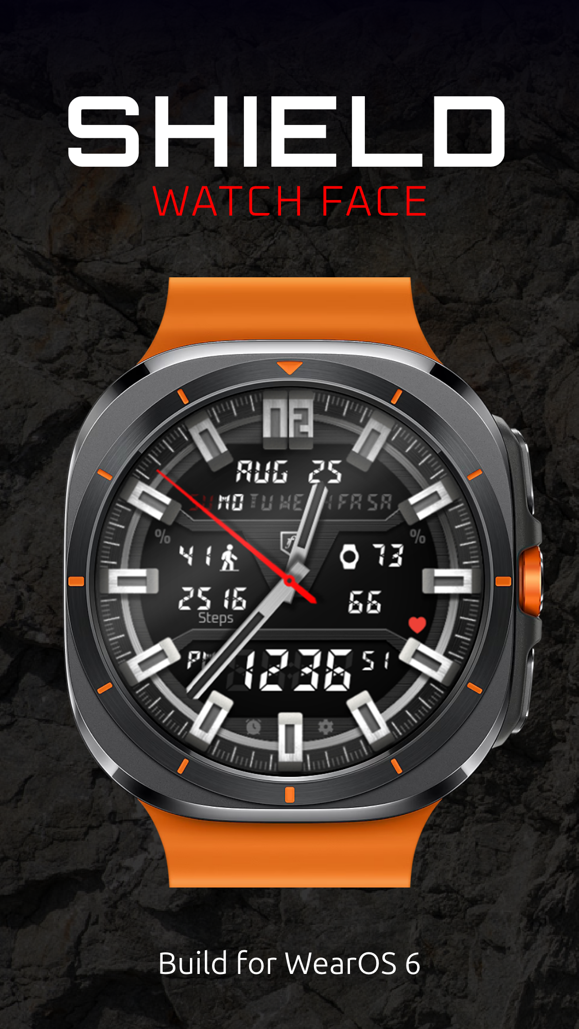 اسکرین شات 1 برنامه Shield Watch Face