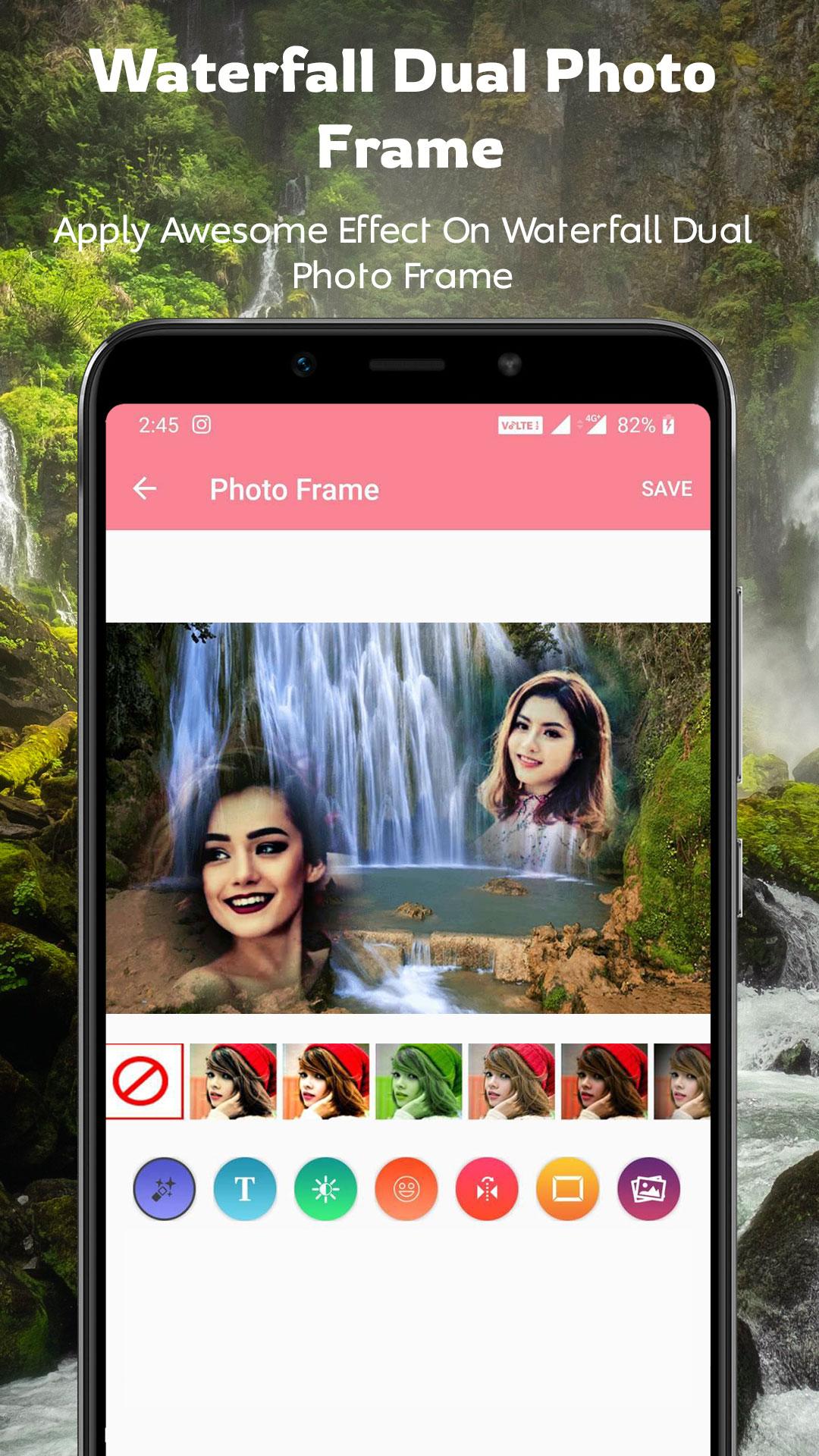 اسکرین شات 3 برنامه Waterfall Dual Photo Frames