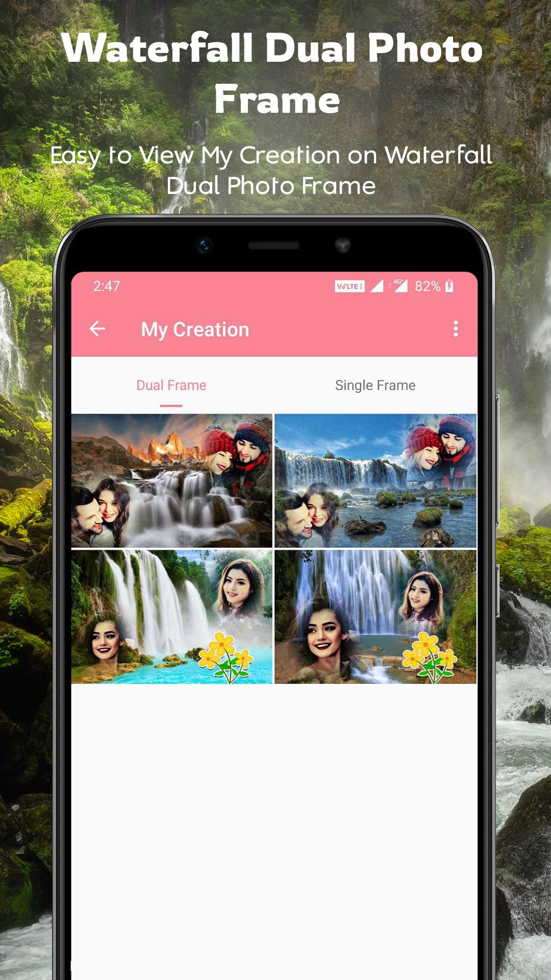 اسکرین شات 6 برنامه Waterfall Dual Photo Frames