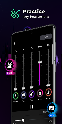 اسکرین شات 5 برنامه SplitHit: Vocal Remover, Karaoke Maker, Backtracks